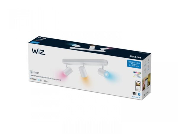Spot LED RGB WiZ Imageo, Wi-Fi, Bluetooth, 3x4.9W, 1035 lm, - Image 4