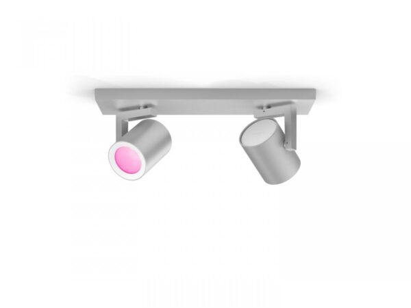 Spot LED RGB Dublu Philips Hue Argenta, Bluetooth, 2xGU10, 2x5.7W, - Image 4