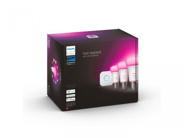 Pachet 3 Becuri LED RGB inteligente Philips Hue A60, Bluetooth, - Image 3