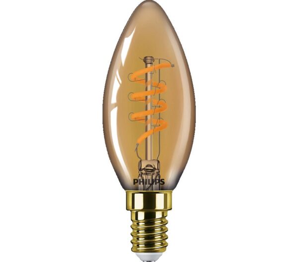 Bec LED vintage (decorativ) Philips Classic Gold Candle B35, EyeComfort, - Image 3
