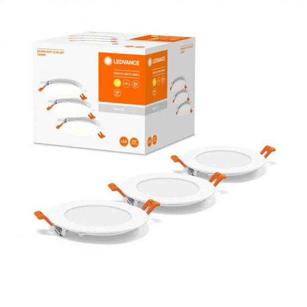 3 Spoturi LED incastrate Ledvance RECESS SLIM DOWNLIGHT, 3x8W, 3x550 - Image 3