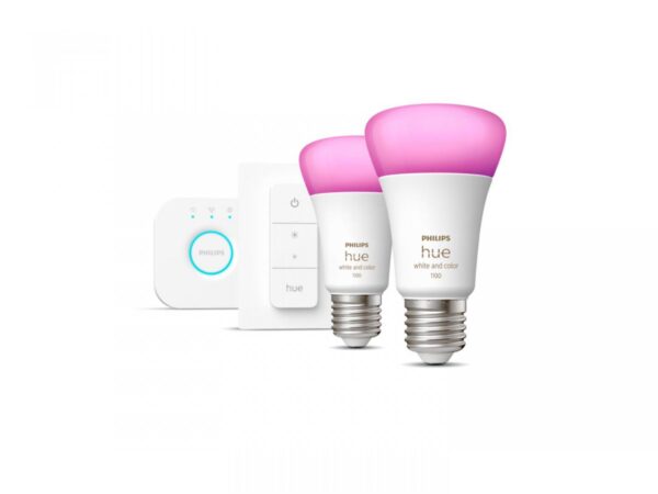 Pachet 2 Becuri LED RGB inteligente Philips Hue A60, Bluetooth, - Image 4